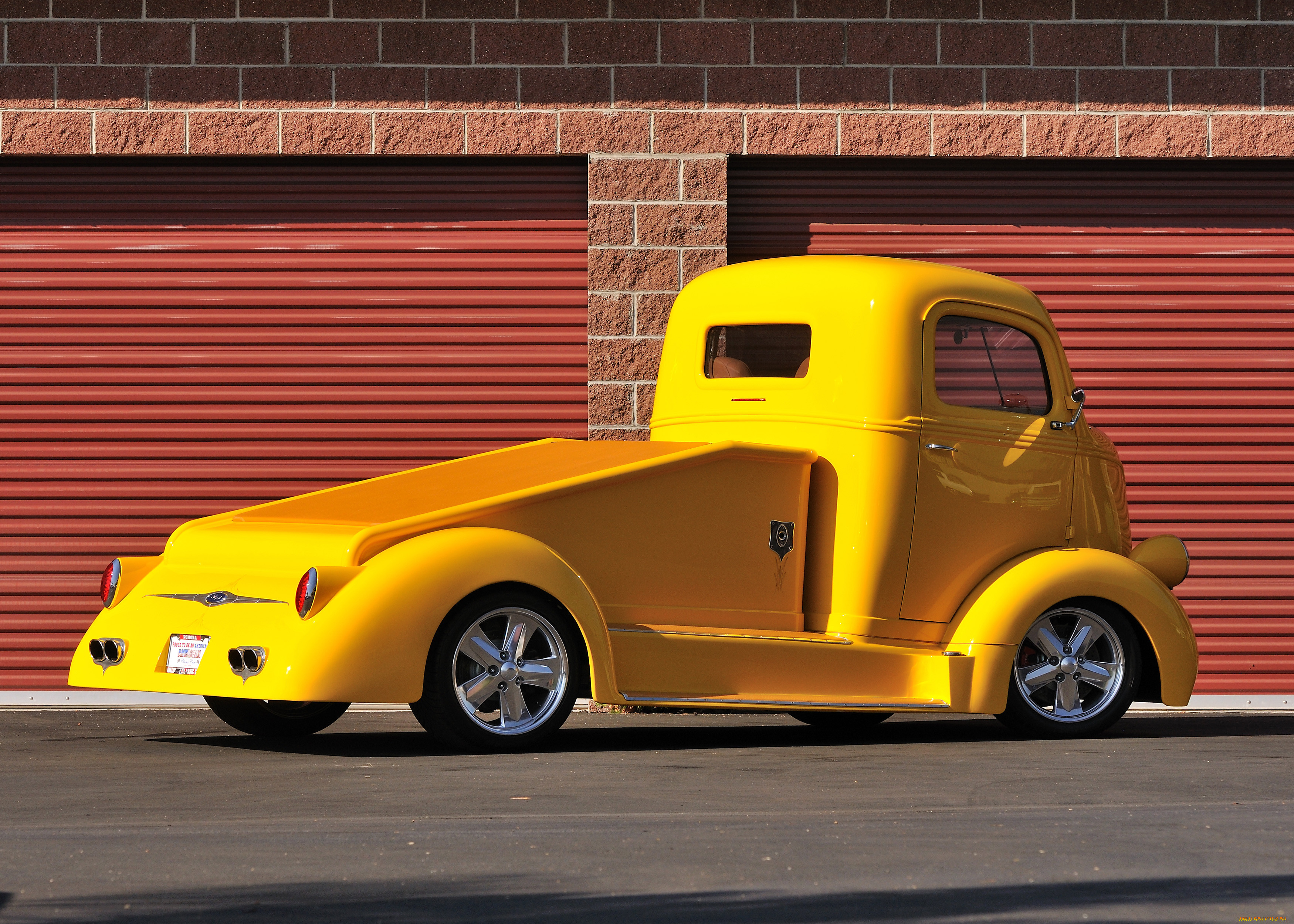 , ford trucks, yellow, truck, custom